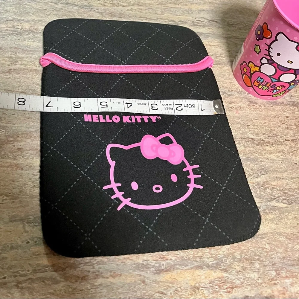 Hello Kitty tablet sleeve with Hello Kitty cup